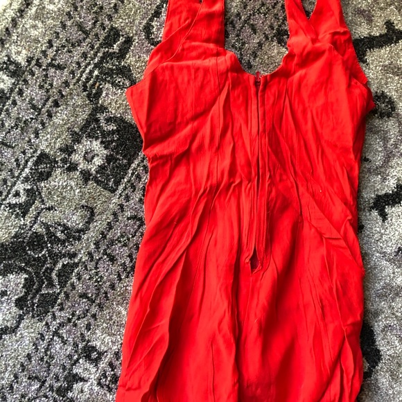 Motel Rocks Bright Red Romper - Picture 6 of 6